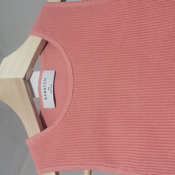Sculpt knit racer in coral - Picture 2 of 2